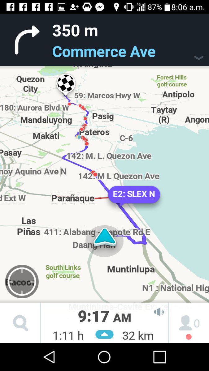 Gosecsy's tweet photo. The adventure begins. You better be right Waze. 1 hr 11 mins AIN'T BAD #TiwalaKayWaze #GUIDONReqs https://t.co/aMKwKSd00a