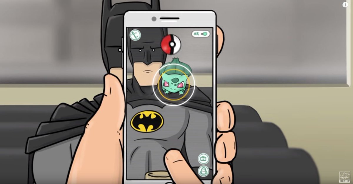 Batman_Of_YT's tweet photo. Batman Go! Tengo que atraparlos!...
#BatmanGo #Pokemon #DC #HISHE https://t.co/hsTzM1sOuX