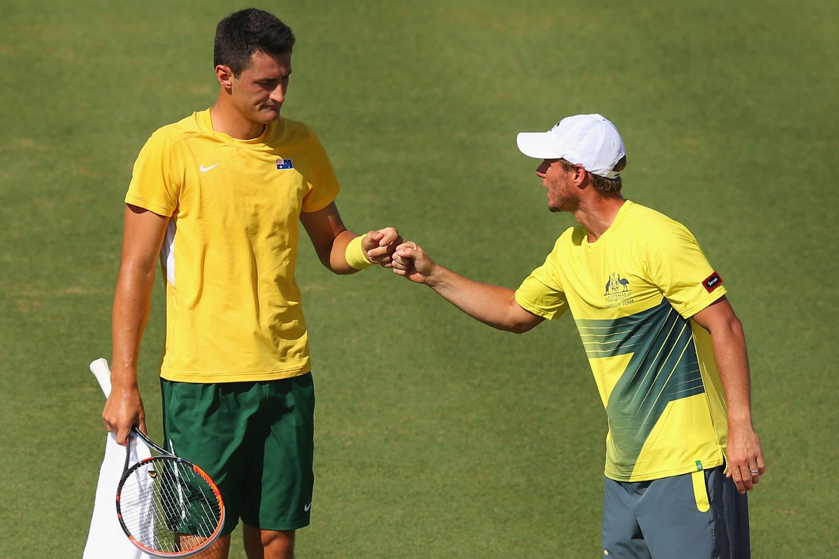 TennisAustralia's tweet photo. NEWS: @lleytonhewitt unveils squad to take on Slovakia in #DavisCup -->https://t.co/2IQ5XEjwqv #GoAussies #AUSSVK https://t.co/jKvEnlHn0V