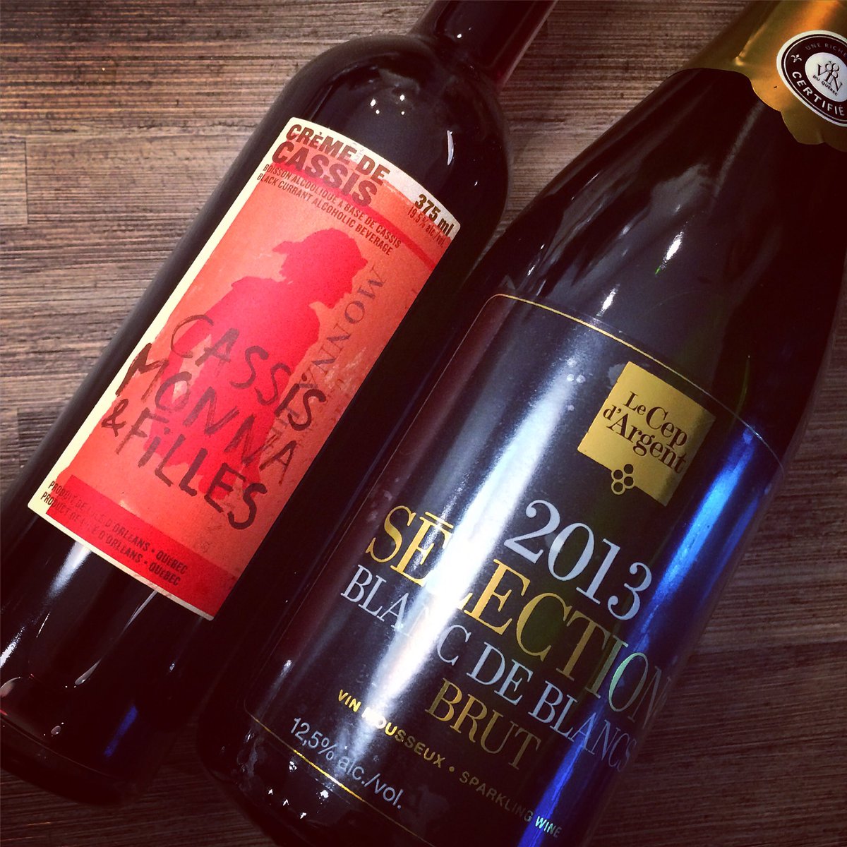 Merci au Cep d'argent pour le Blanc de blancs et à Cassis Monna pour la crème de cassis!@VinQuebecois <a href="/fetevendanges/">Fête des vendanges</a>