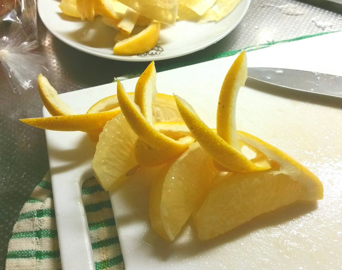 ひのき N そしてグレープフルーツも例の切り方にしてみました T Co 12bf3pybfw Twitter