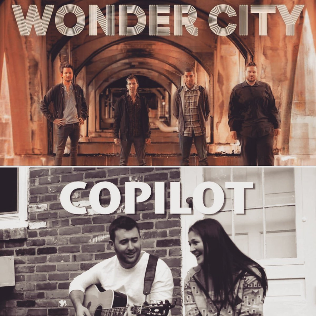 Atlantic_Effect's tweet photo. These two groups are joining us this weekend. Give them a #follow! @wondercitymusic and @CopilotMusic17 https://t.co/vHVnm1ygVo