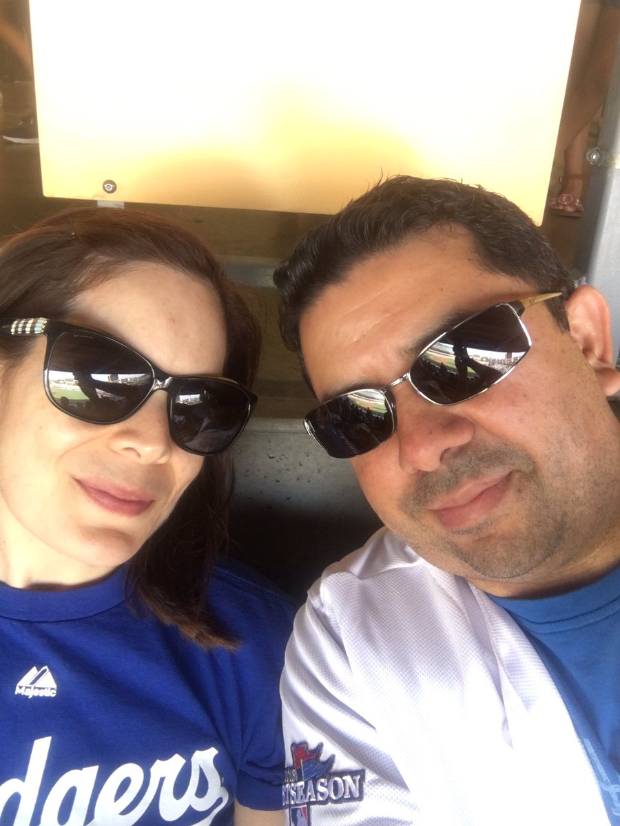 Enjoying a great day at the ballpark. Go Dodgers! #MLBmemorybank