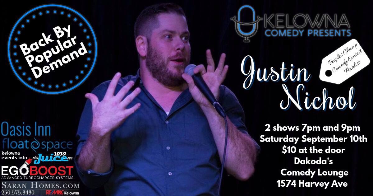 kelowna_comedy's tweet photo. This week in Kelowna comedy #kelowna #comedy https://t.co/QT9WcpAfrC