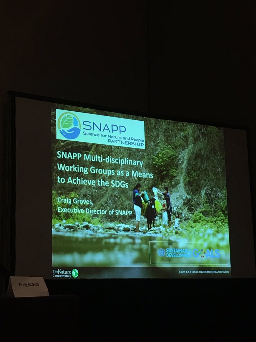 LathaSwamy's tweet photo. .@SNAPPartnership's CraigGroves- #Science2Solutions example of how #SDG17 can help = #water #security #IUCNCongress https://t.co/VVxbBf9nos