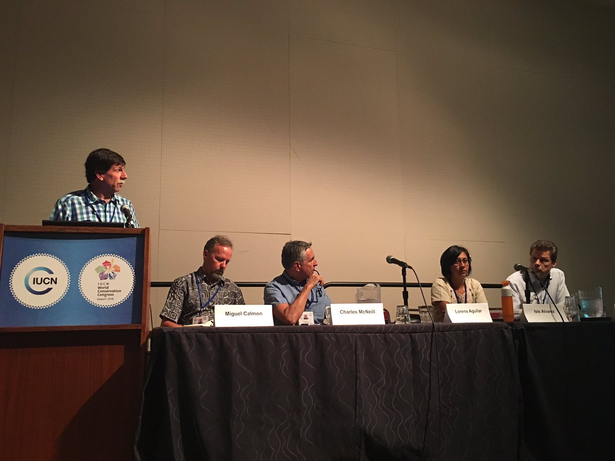 LathaSwamy's tweet photo. .@SNAPPartnership's CraigGroves- #Science2Solutions example of how #SDG17 can help = #water #security #IUCNCongress https://t.co/VVxbBf9nos