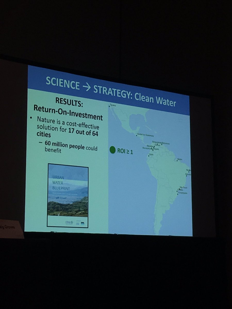 LathaSwamy's tweet photo. .@SNAPPartnership's CraigGroves- #Science2Solutions example of how #SDG17 can help = #water #security #IUCNCongress https://t.co/VVxbBf9nos