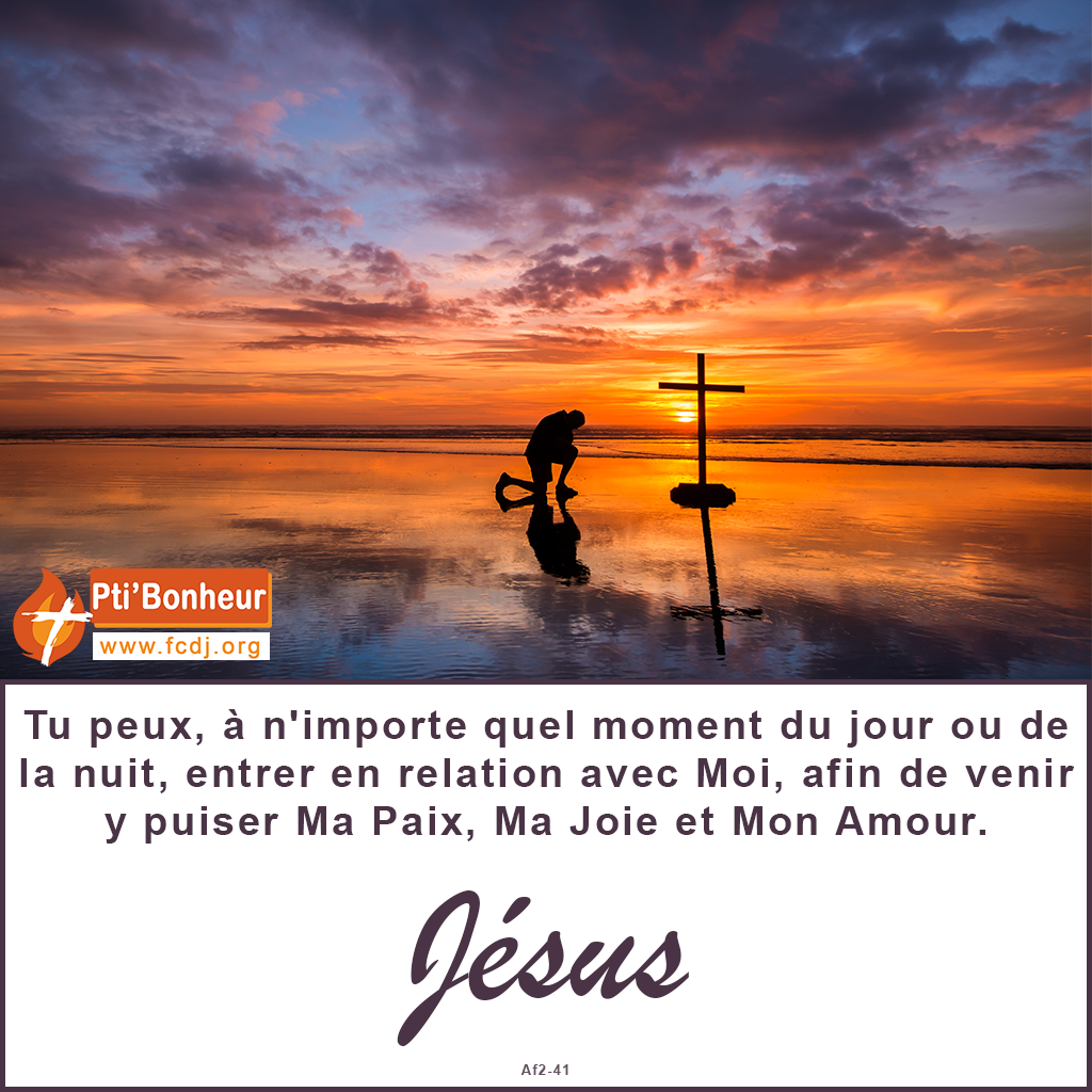 choisisdejesus's tweet photo. Pti'Bonheur!
...#relation avec Moi, afin de venir y #puiser Ma #Paix, Ma #Joie et Mon #Amour.
#jesus #citationdujour https://t.co/tPCxjrhjXp