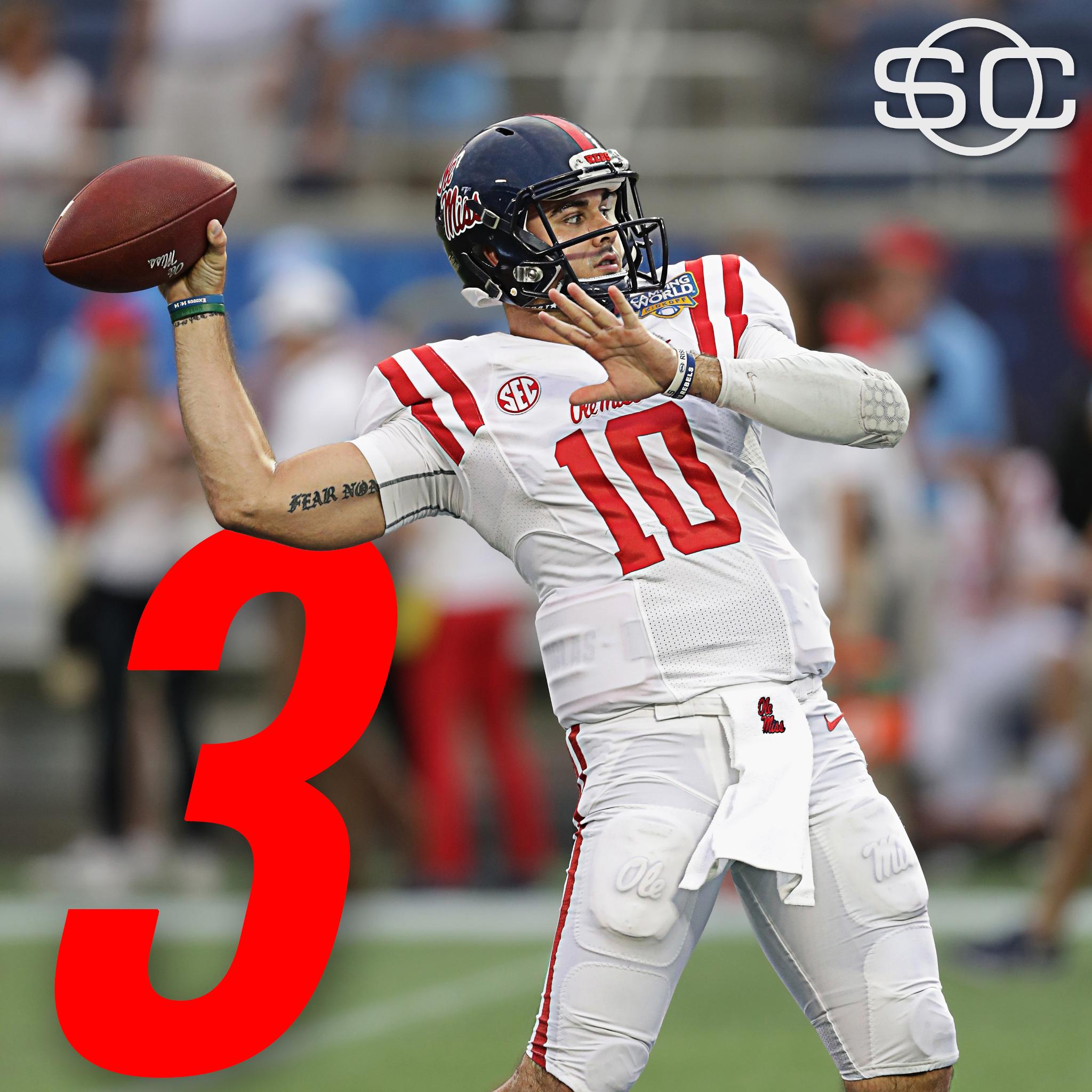 SportsCenter on Twitter "Chad Kelly's 3 Pass TDs are tied for the most