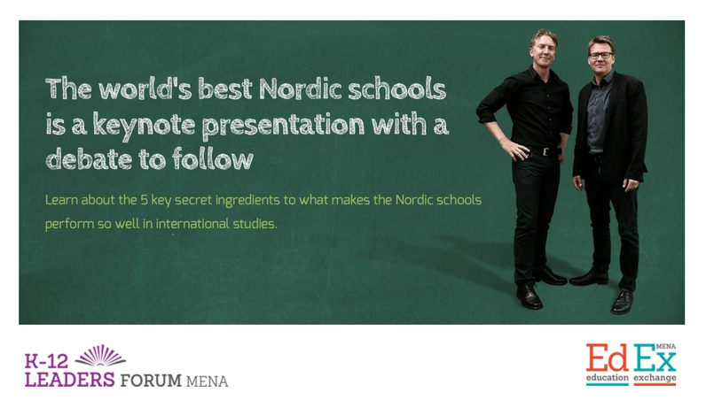 InformaEdu's tweet photo. Get inspired with the World’s Best #Nordic Schools at the K12 Leaders Forum at #EdExMENA https://t.co/MCDxzT9k0q https://t.co/iaLRrOiaBk