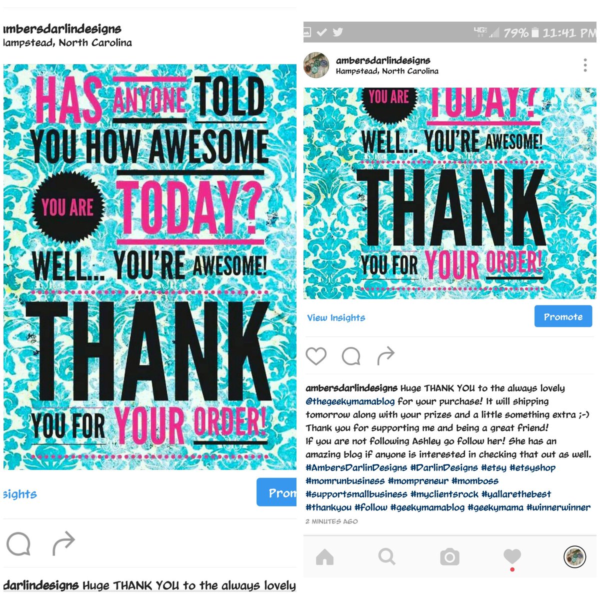 darlin_design's tweet photo. @The_Geeky_Mama, thank you for your order! You've been so great to me! If you're not following her go do it now! https://t.co/pDIt2tKFlT