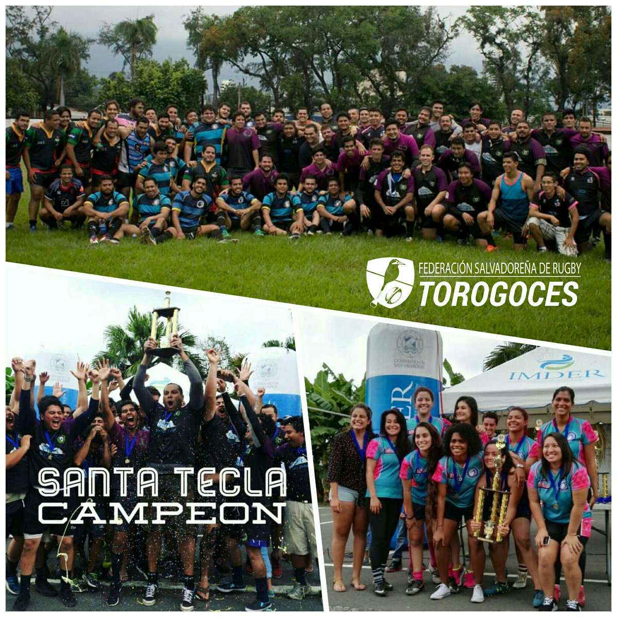 Gran Final #LigaNacional 2016 #RugbyXV <a href="/SantaTeclaRugby/">Santa Tecla Rugby</a> campeón 2016. <a href="/SanSalvadorRC/">San Salvador Rugby</a> campeonas #Rugby7s 2016.