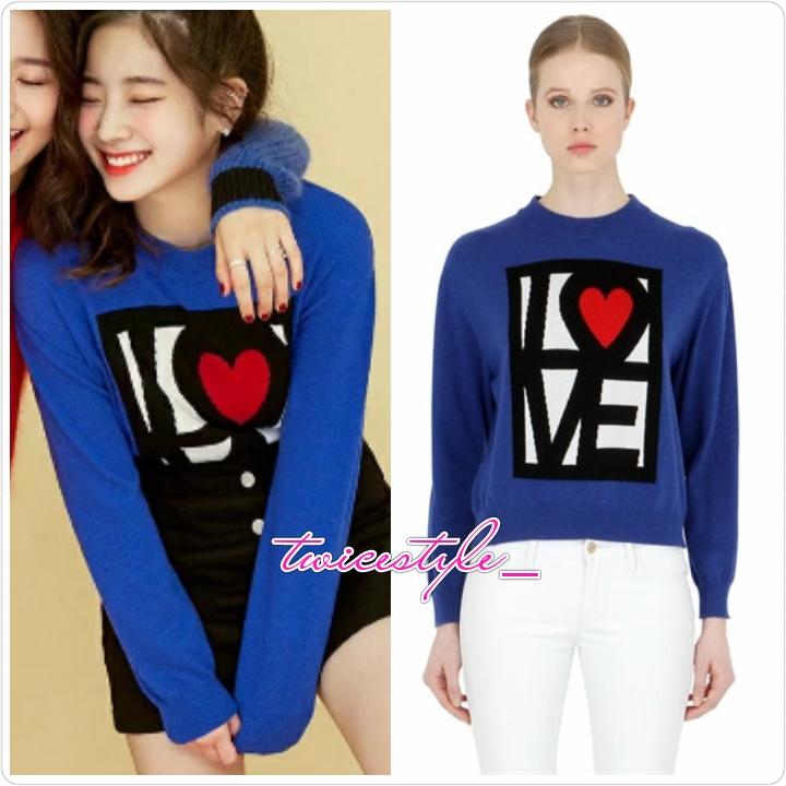 twicestyle_'s tweet photo. #Dahyun
- "LOVE MOSCHINO" Love Intarsia Wool Blend Knit Sweater €205

#TWICE #CHEERUP #JYP #twicestyle_ https://t.co/03Qg3oiswb