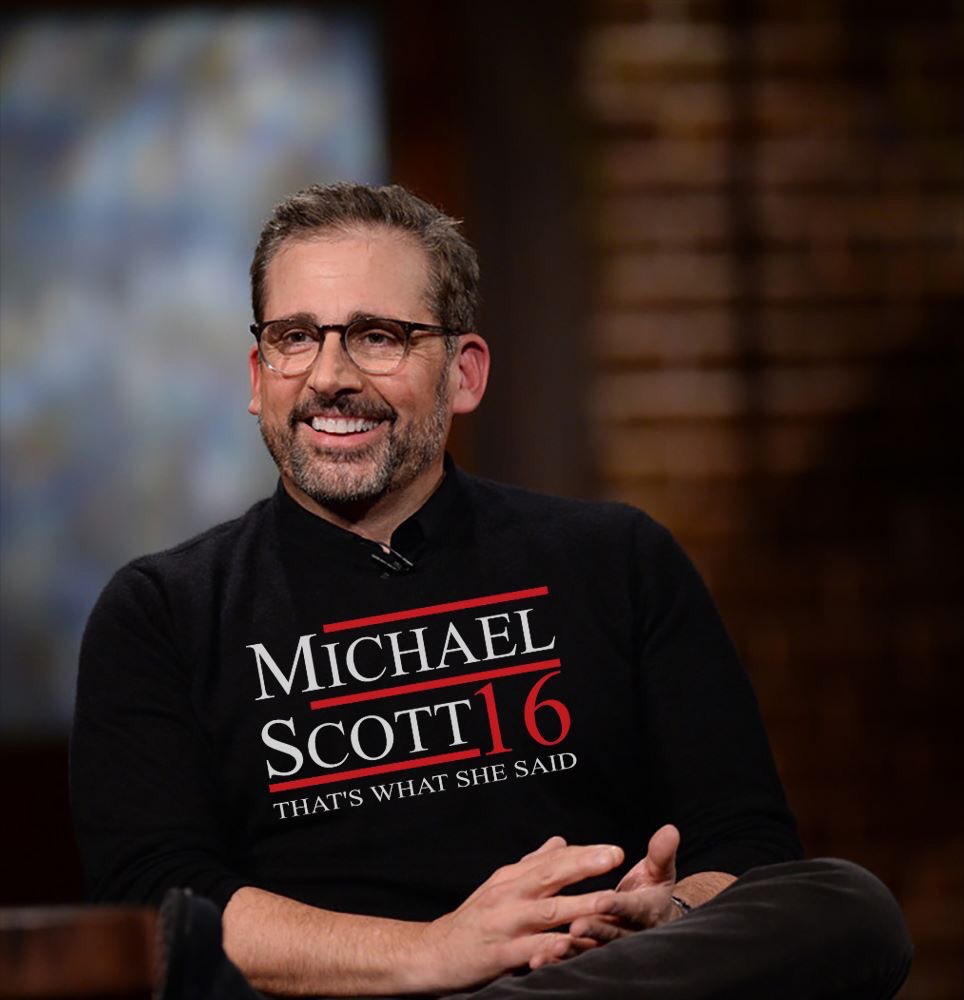 CodyBly3's tweet photo. Third party potential? I think so. #MichaelScott2016 https://t.co/tZRtPDxYlj