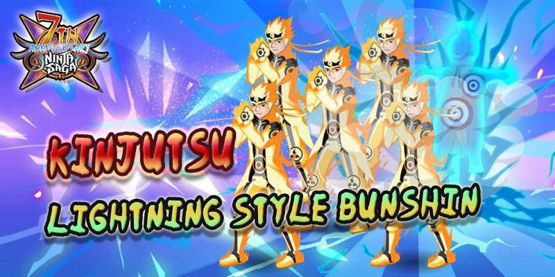 NinjaSaga's tweet photo. W/ Lightning Style Bunshin, you can make incredible counterplays!
Turn the tide of battle -> https://t.co/2GQfynvt2b https://t.co/Cnn86Ylcy1