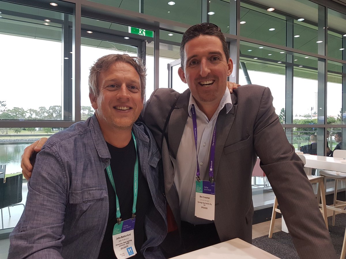 Crazypelican's tweet photo. Catching up with John at #MicrosoftAPC  @DDLSTraining @GaryDuffield https://t.co/L2r5BvKODN