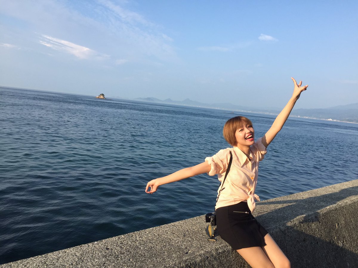 星野くるみ めちゃめちゃ海キレイ 愛媛県 松山市 白石の鼻