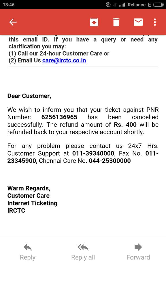 SumitBusy's tweet image. @RailMinIndiaTheir should be no cancellationcharges for ticket cancelled by rly on account of unavailability of seat