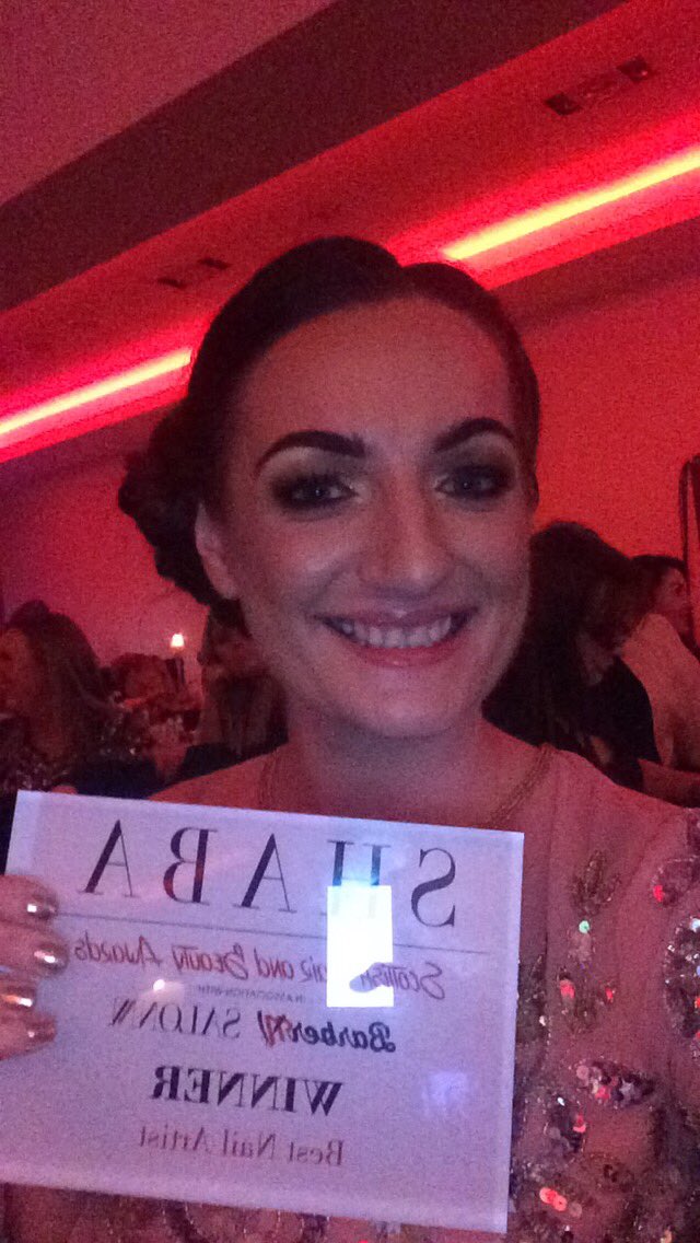 nail_diamond's tweet photo. #winner #bestnailartist2016 #scottishhairandbeautyawards #shaba16 #salonnv #buzzing https://t.co/q7WPurJlcl