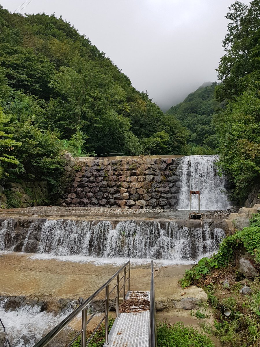 supsansa's tweet image. 울릉도 저동 사방댐 이번 호우에 큰역활
