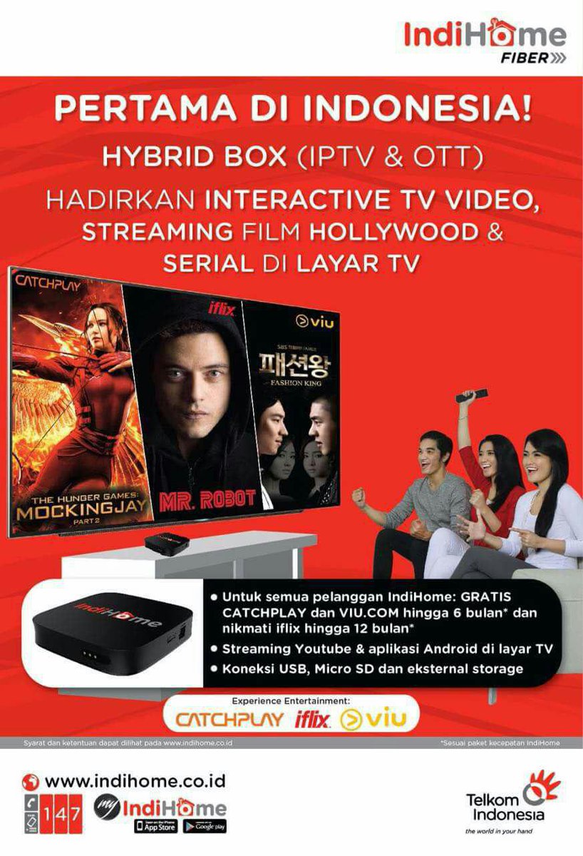_indihomefiber's tweet photo. https://t.co/W1ehQC5SIn
Ayoo nikmati asiknya layanan Indihome dari Android dan Iphone kalian.. https://t.co/O4WUwnl9uE