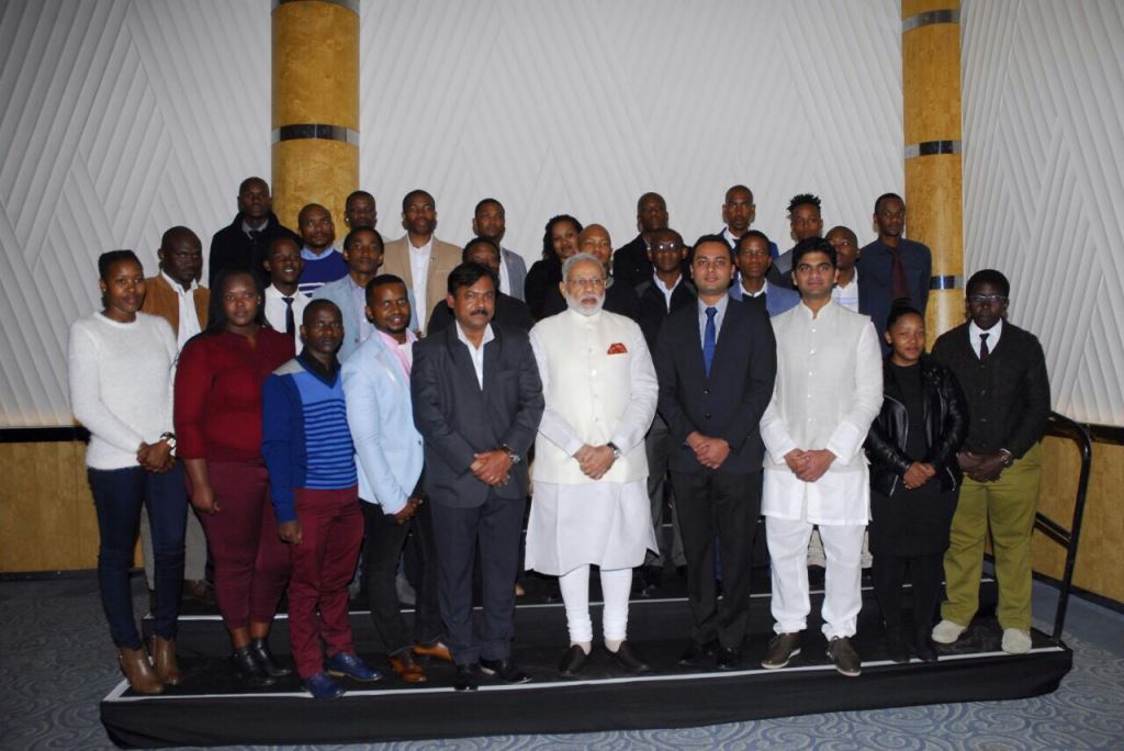 C_P_Gurnani's tweet photo. .@tech_mahindra team SharesWith @PMOIndia how we're helping create youthemployment thru IT Skill dvpt in SouthAfrica https://t.co/pj8MaSN7OM