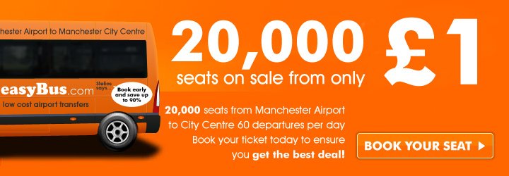 easyBusMCR's tweet image. Getting to #ManchesterAirport just got cheaper! From #University and #Manchester centre for just £1 @manairport