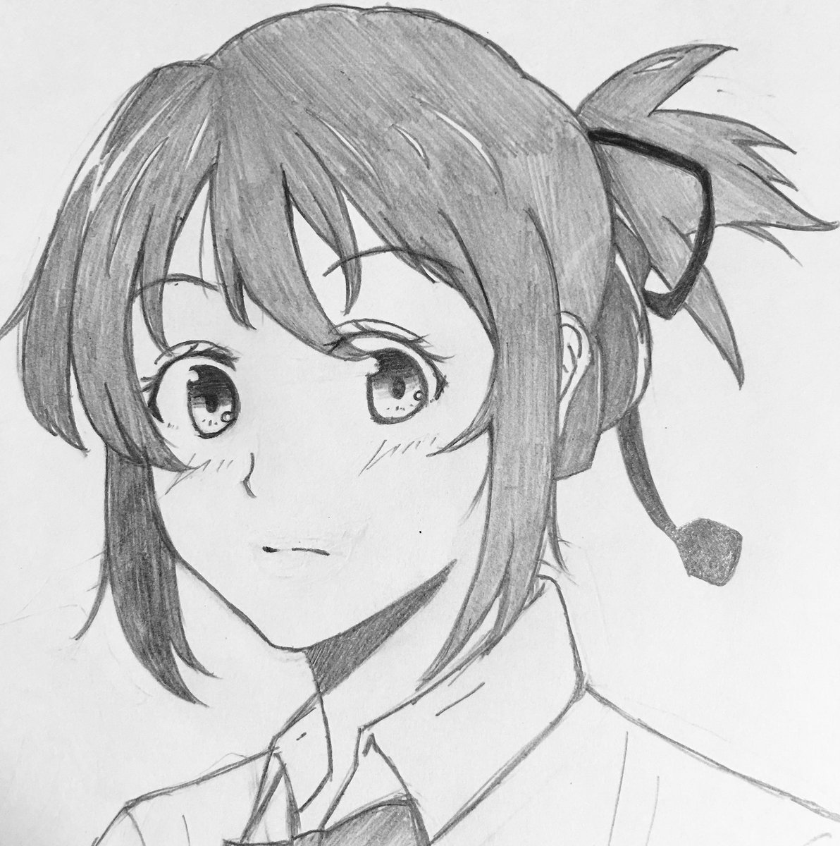 どらねこ 君の名は の三葉ちゃん 自分の絵柄で描いてみた 落書き 君の名は イラスト同盟 イラストの森 イラスト基地 イラスト同盟活動 イラスト合宿 イラスト王国 落書き T Co G1v3qfjetu Twitter