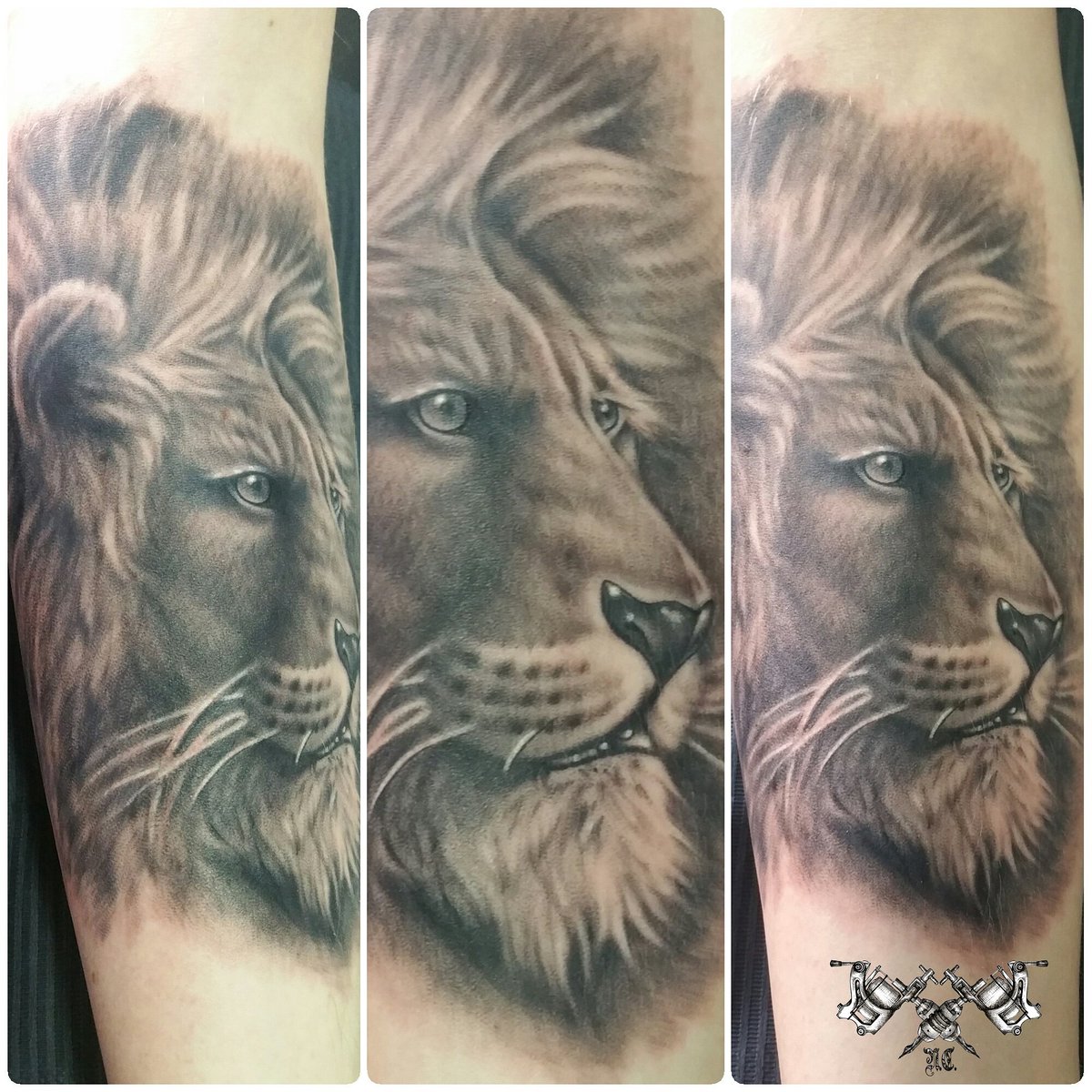 Next Chapter Tattoo King Of The Jungle Tattoo For Dan At The Studio Retweet Tattoo Ink Morden Londonunderground Blackandgrey