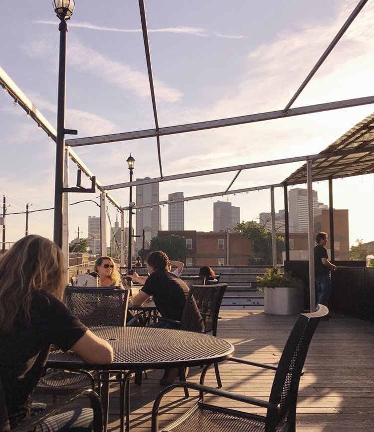 We love the rooftop <a href="/DallasGreenRoom/">The Green Room</a>. Thx camillle.putyourbootson for this shot. Follow us on IG: downtown_dallas.