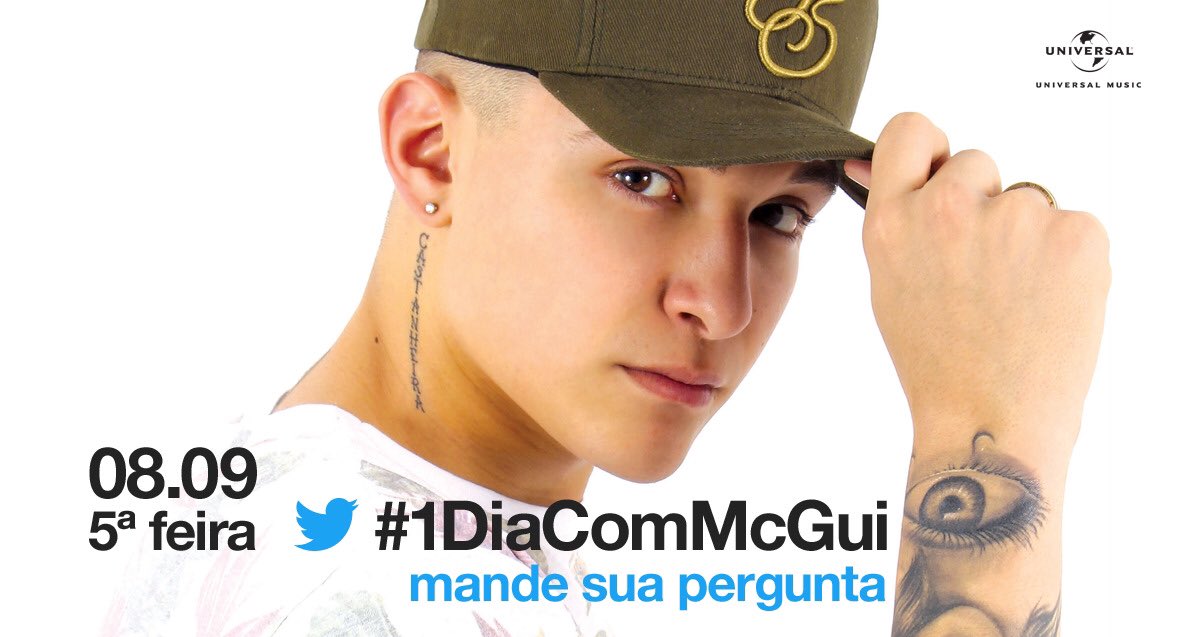 umusicbrasil's tweet photo. Vamos fazer #1DiaComMcGui? 5ª tem @mcgui_oficial ao vivo no Periscope respondendo perguntas e mostrando seu dia! https://t.co/5a8wf1UHb4