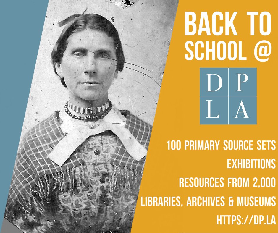 dpla's tweet photo. Kicking off #USHist? Start with Primary Source Sets on colonial history &amp; lit: https://t.co/tPraqdMQZu #BackToSchool https://t.co/UDNRzxlg6l