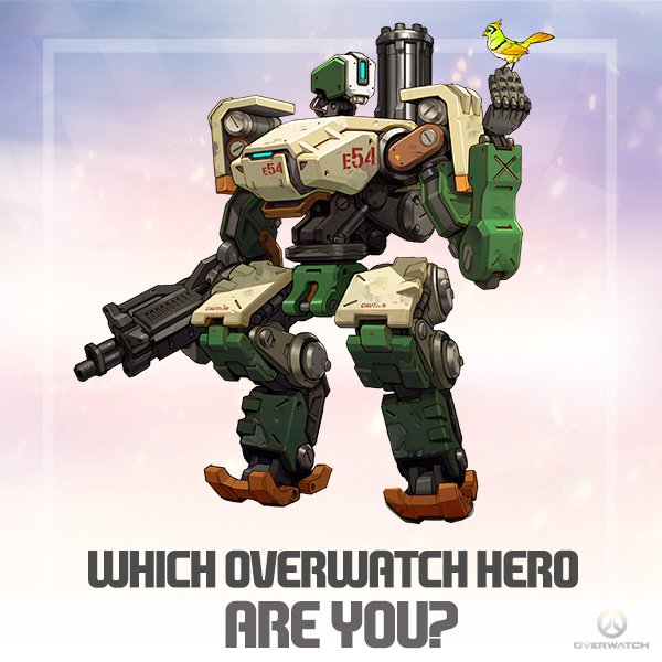 Im a Bastion. Discover which #Overwatch Hero you are! CHECK: hyperurl.co/OverWatchQiz
