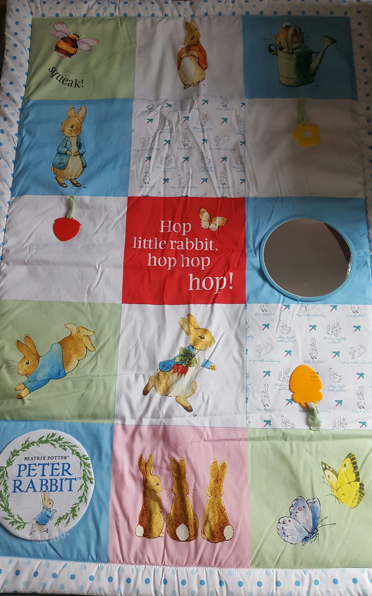 peter rabbit tummy time mat