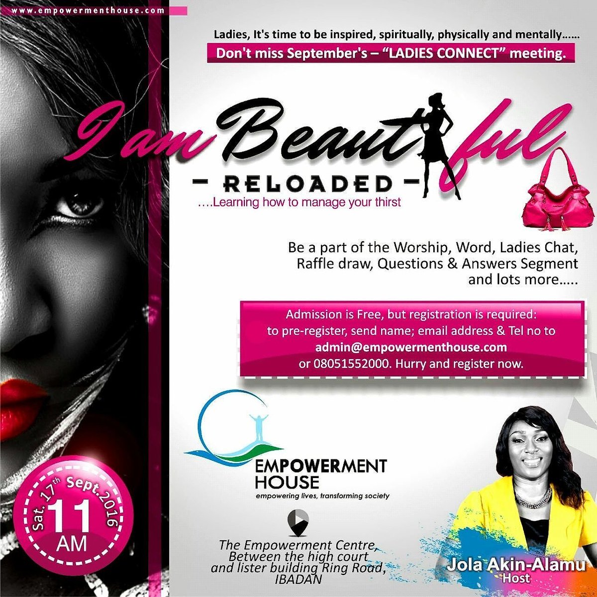 ara_events's tweet photo. Another impactful time on sept 17th. 
We are reloading"I am BEAUTIFUL" wewillbe learning "HOW TO MANAGE OUR THIRST". https://t.co/pYwMjhaZcI