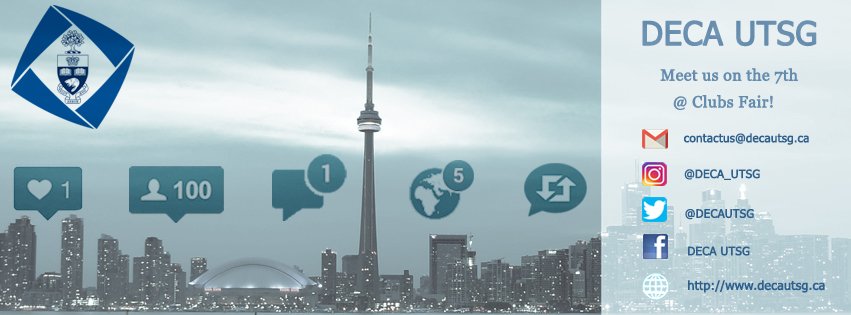 DECAUTSG's tweet photo. DECA UTSG will be waiting for YOU tomorrow at clubs fair! Remember to drop by and say hi! https://t.co/FfsWtQtpnu