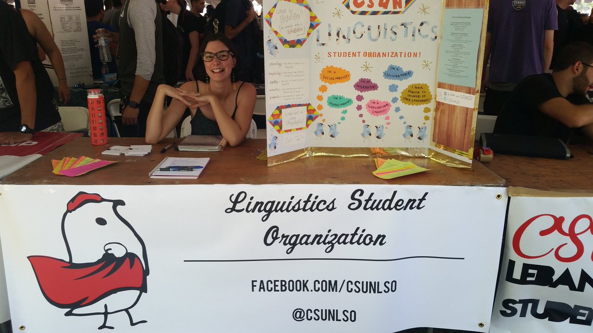 csunlso's tweet photo. If you missed us at @csunas #MeetTheClubs today, check us out tomorrow from 11am-2pm! π @csun #linguistics #csunlso https://t.co/OcKFEc3g80