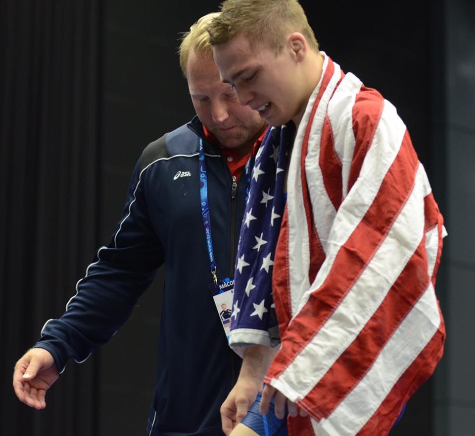 PAPowerWrestle's tweet photo. I want to thank both @CoachSlay and @LeeSpencerlee36 for being so generous to @KnopsKnotes and myself in #Macon2016 https://t.co/dhEbKDLy47