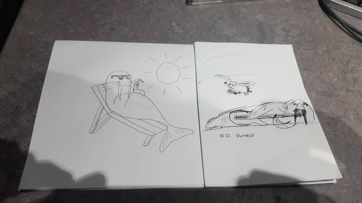 SparkSunderland's tweet photo. In #DrawThatTune we drew Waluruses of all kinds to the new @DDDumbo single. Here's what happened: https://t.co/I8YjXWaSon