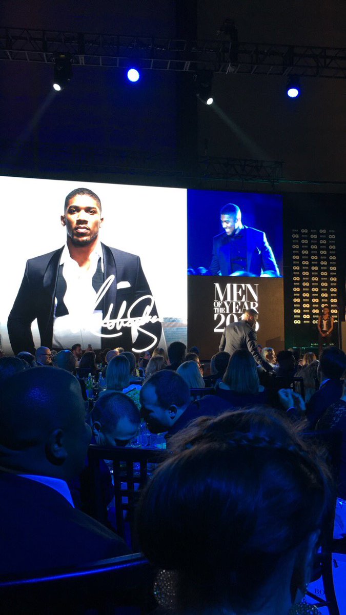 EddieHearn's tweet photo. Congrats to @anthonyfjoshua - @BritishGQ Sportsman of the Year 🇬🇧 https://t.co/b7Wd69LHfy