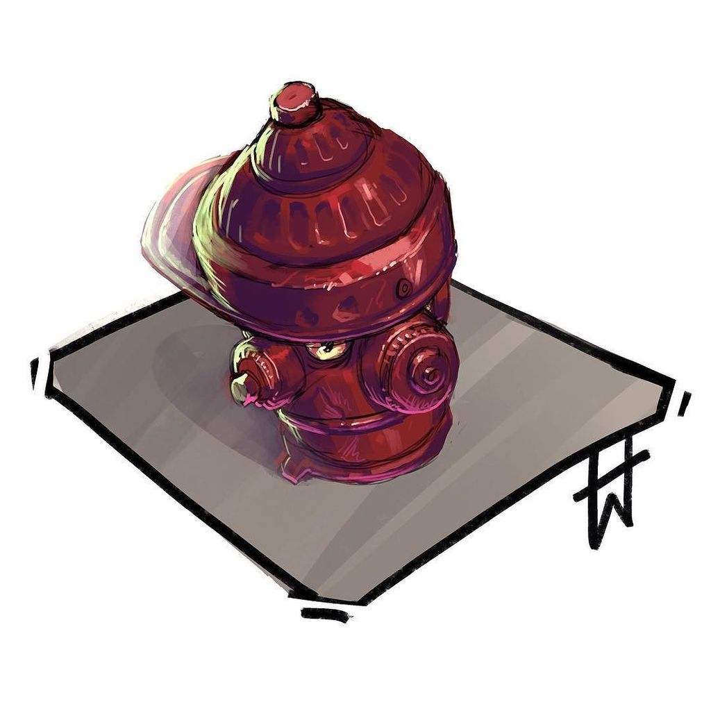 maximum_combo's tweet image. Day 1 : Fire Hydrant - #conceptart for the very first day’s theme. #daily #sketch #concept… ift.tt/2bWkUx8