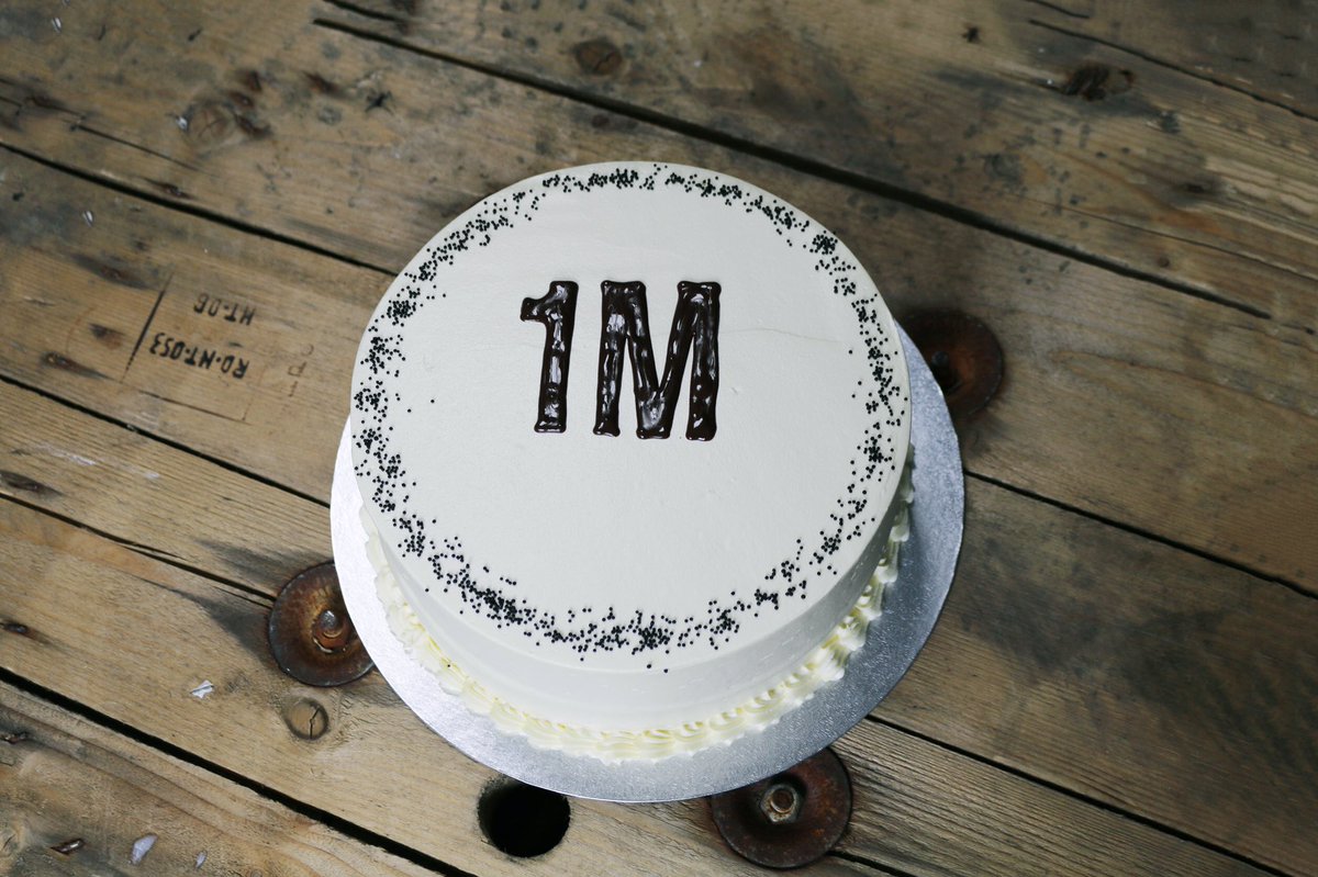 ICYMI: last week we celebrated our millionth site visitor with this amaze cake. 🎉🍰