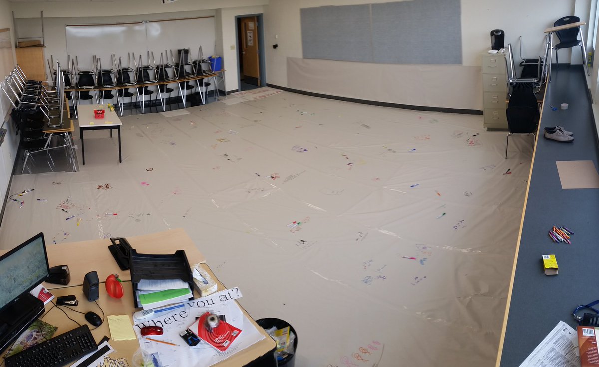 NeilTeaches's tweet photo. Day 1: Happy with how this went, great representations of who students are, lots of students engaged! #ThatTeachLife https://t.co/YemP0BdrhJ