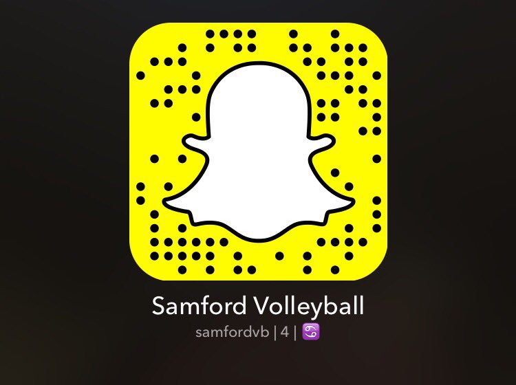 SamfordVB's tweet photo. Want to follow our adventures over the season? Check us out on snapchat! #SamfordVB https://t.co/bomvbG13zK