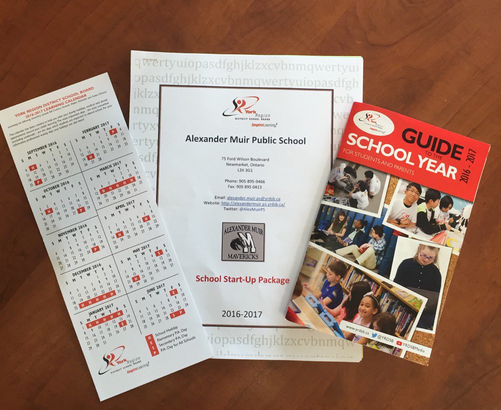 AlexMuirPS's tweet photo. Please check your child's backpack tonight for these important documents. #YRDSBFirstDay #ampslearning https://t.co/qGikHAmCsO