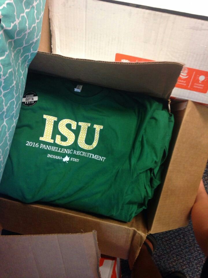 IndStatePA's tweet image. Don't have your shirt yet? Come up to the Greek Suite (HMSU 608) 2-6pm today #sheispanhelleic
