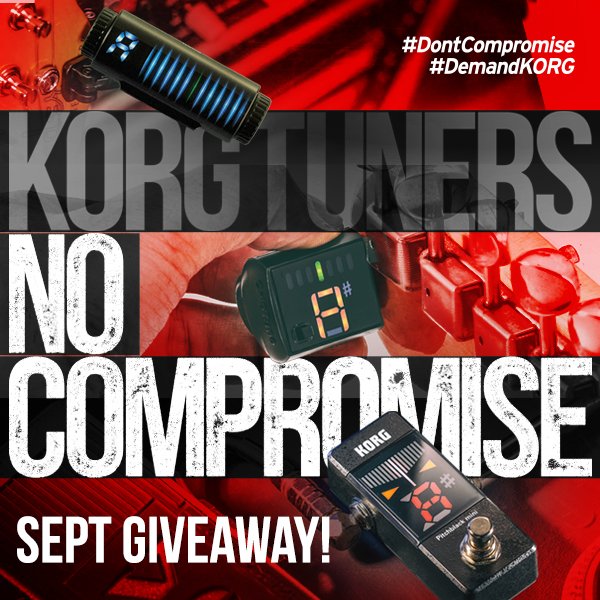 KORG_Official's tweet photo. Stay in tune this September! Enter to win a free #korg #tuner! #DontCompromise #DemandKorg https://t.co/OIgHRE9pYT https://t.co/Bh7gX9lqAo