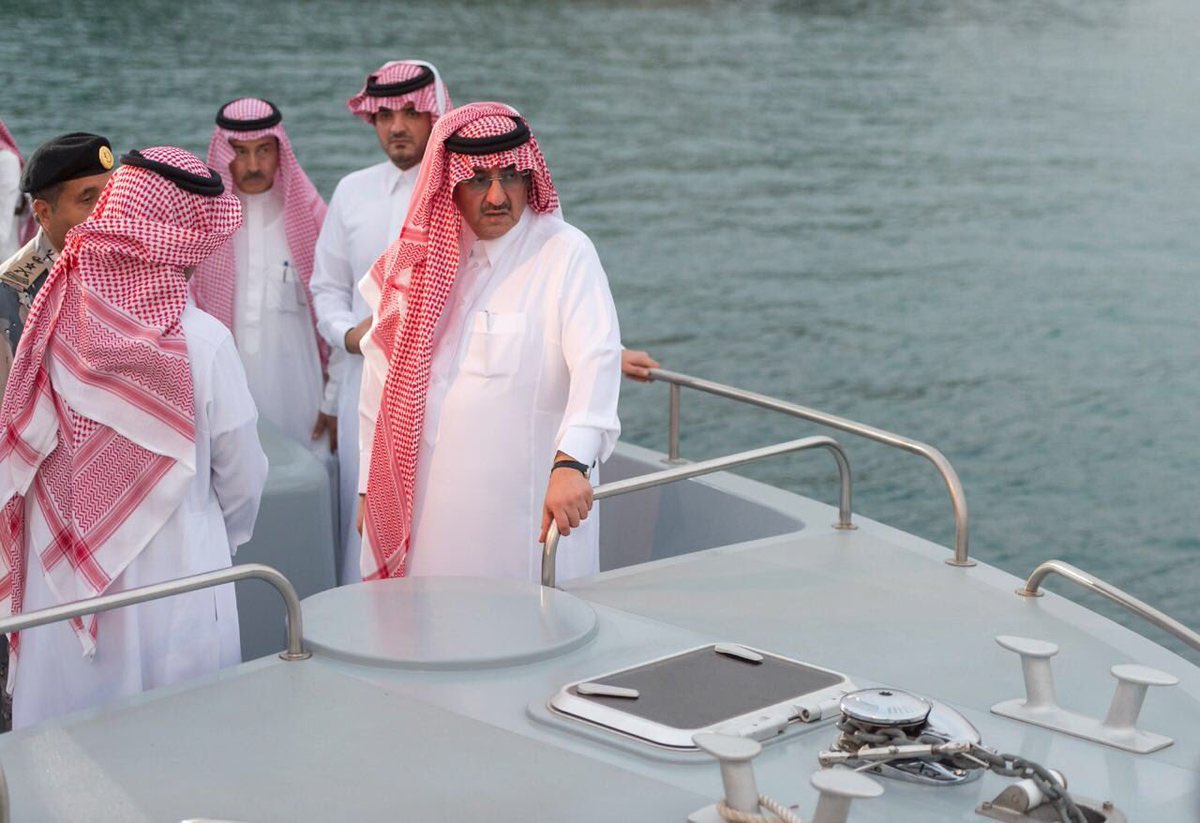 KSA24's tweet photo. ولي العهد يتفقد طلائع الوسائط البحرية ويؤكد حرص حكومة خادم الحرمين الشريفين على تعزيز قدرات أمن المملكة https://t.co/NjA9eAjY1w