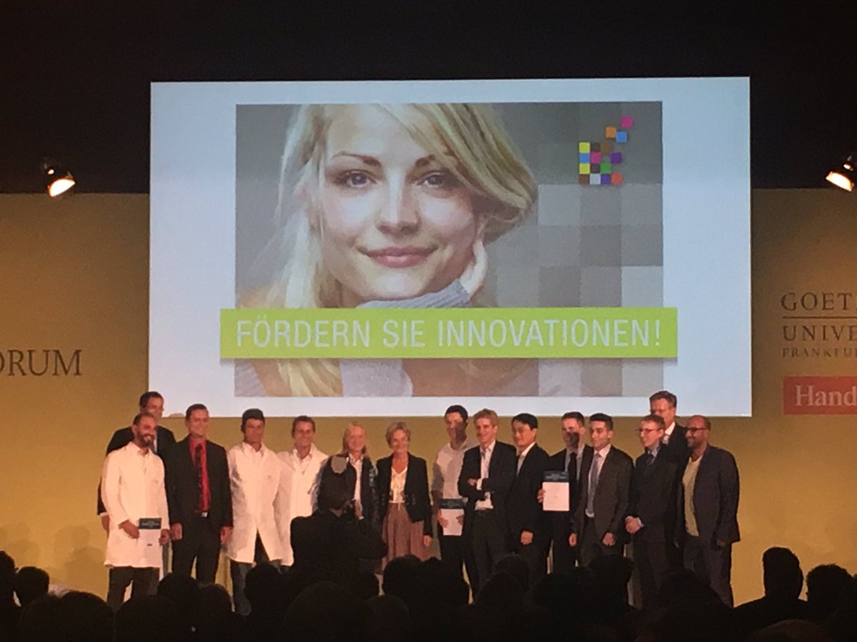 GUnibator's tweet photo. Die Jury hat sich für RhabdoTec als diesjährigen Sieger des Goethe-Innovations-Preis entschieden #hbif16 https://t.co/bAHvXYBPEm