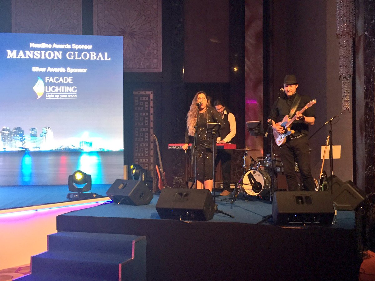 CityscapeMENA's tweet image. Live band entertaining our audience at #CityscapeAwards
